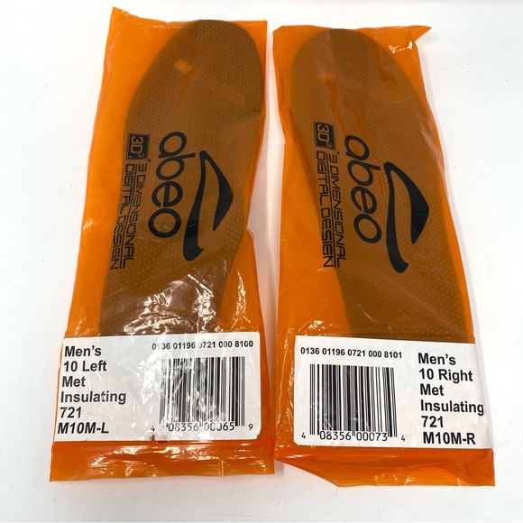 ABEO Men’s 3D3 Orthotics Premium Orthotic Insert - Size 10 - Picture 4 of 6